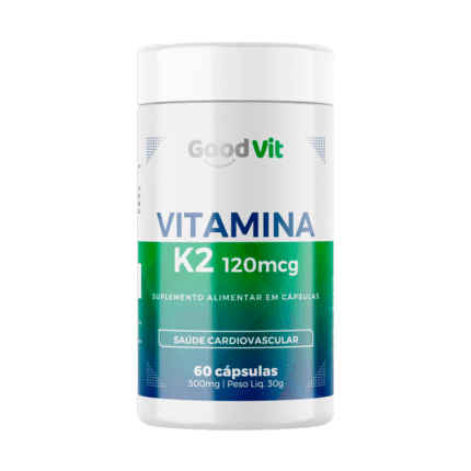 Vitamina K2 120mcg Suplemento Alimentar 60 Cápsulas 500mg Good Vit