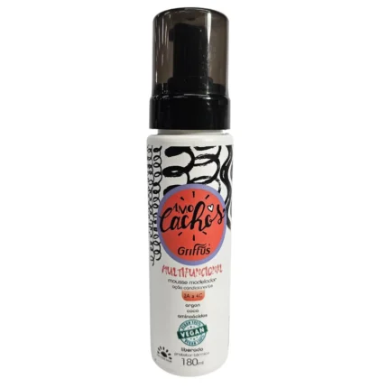 Mousse Modelador Multifuncional 2a a 4c Vegano Amo Cachos Griffus 180ml