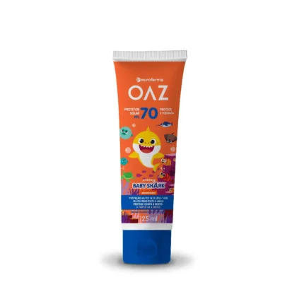 Protetor Solar Infantil OAZ Baby Shark FPS 70 125ml