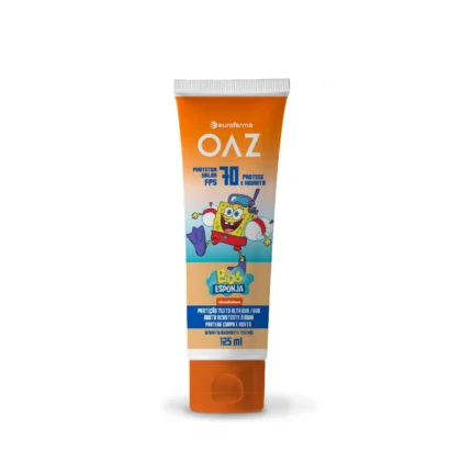 Protetor Solar Infantil OAZ Bob Esponja FPS 70 125ml