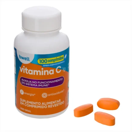 Vitamina C bwell 1g - 100 comprimidos