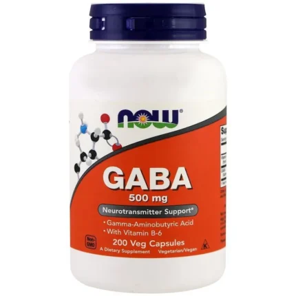 Gaba 500mg (200 Vcaps) Now Foods