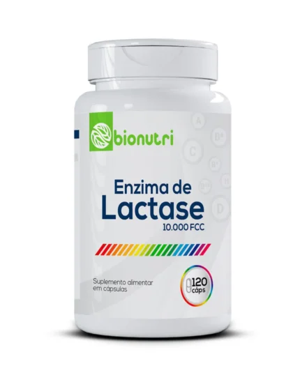 Suplemento Alimentar Enzima de Lactase 10.000fcc 120 cápsulas Bionutri