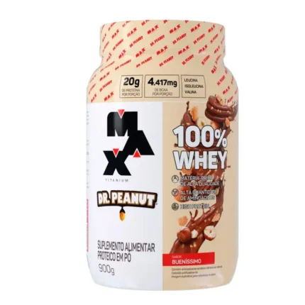 Whey Protein Max Titanium Dr. Peanut 100% Whey Bueníssimo 900g