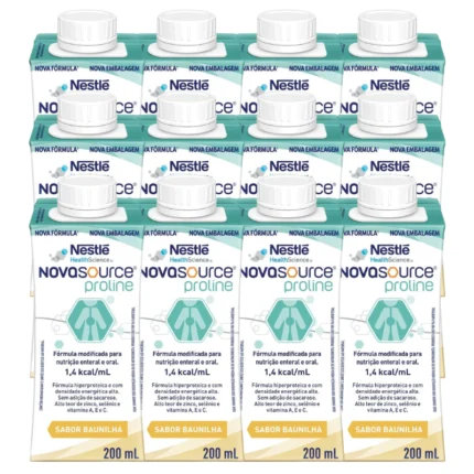 Nutrição Enteral E Oral Novasource Proline Baunilha 200Ml 12 Unidades