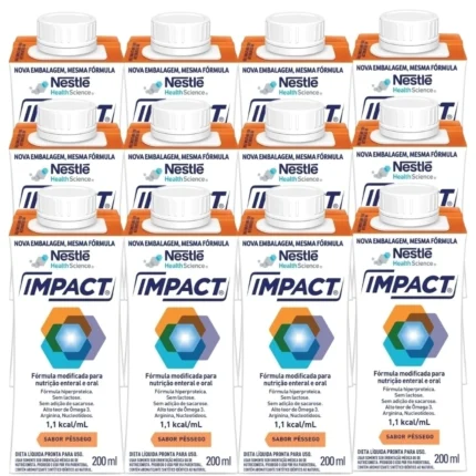 Nutrição Enteral E Oral Impact Pêssego 200Ml 12 Unidades